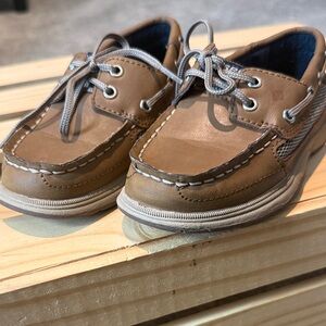 Sperry Tan Kids Boat Shoe